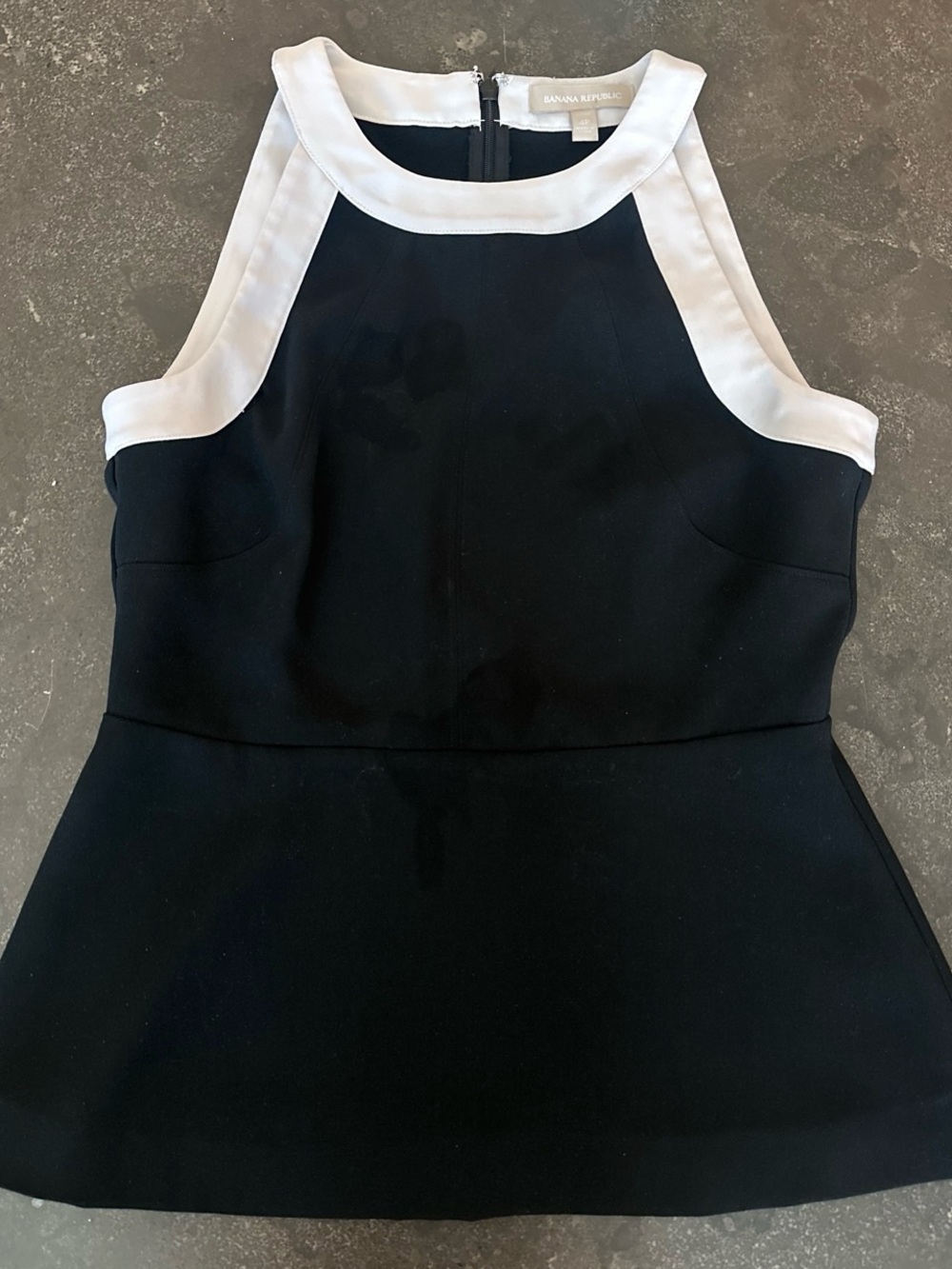 Banana Republic Black & White Peplum